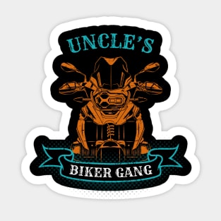 Uncle's Biker Gang Father's Day Sticker